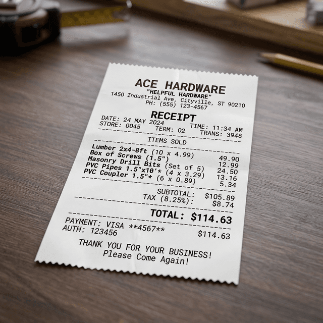 AI Receipt Analysis